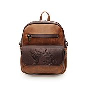Сумки и аксессуары handmade. Livemaster - original item Backpacks: Leather Women`s Brown Lucia Fashion Backpack Bag. SR29p-622. Handmade.