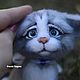 Авторская валяная игрушка котенок Барсик. Войлочная игрушка. KravetsTatyana. Ярмарка Мастеров.  Фото №5