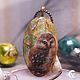 Order Pendant with painting ' Owl ' painting on stone lacquer miniature. jakovishina. Livemaster. . Pendant Фото №3