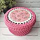 Вязаная корзинка, с крышкой. Корзины. Knitted basket. Ярмарка Мастеров.  Фото №9
