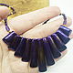 Necklace Purple glitter 47 cm. Necklace. Selberiya shop. Online shopping on My Livemaster.  Фото №2
