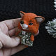 Brooch pin: Fox, Brooches, Novokuznetsk,  Фото №1