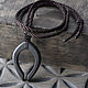 Yoni pendant made of natural stone, black shungite. Pendants. keledrocks. My Livemaster. Фото №5
