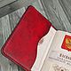 Обложка на паспорт из кожи (Чумной доктор). Обложка на паспорт. KUKUFS craft. Ярмарка Мастеров.  Фото №10