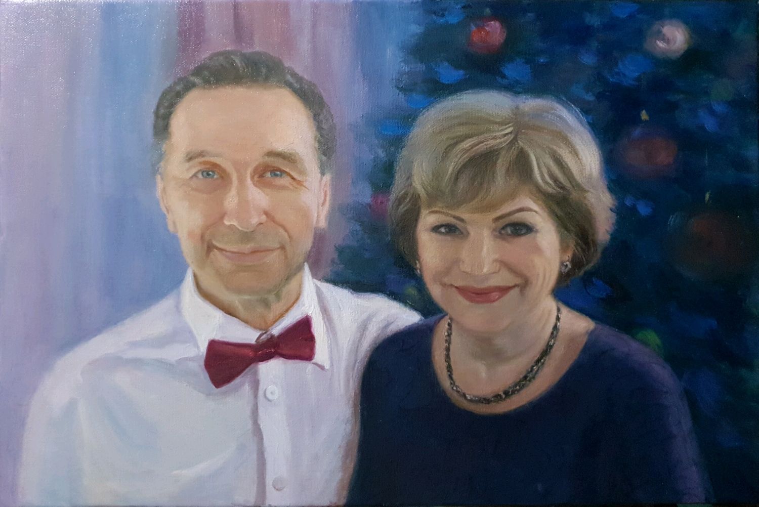 Семейный портрет муж и жена