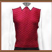 Одежда handmade. Livemaster - original item Knitting vest 