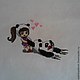 The girl and the Panda. Pictures. Mariya. Online shopping on My Livemaster.  Фото №2