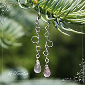 Earrings with Swarovski crystals 