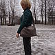 Серая сумка  из мягкой кожи, Классическая сумка, Санкт-Петербург,  Фото №1