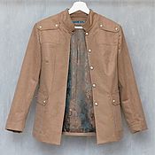 Одежда handmade. Livemaster - original item Corduroy jacket with patch pockets, cotton. Handmade.