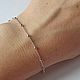 Заказать Браслет тонкий из серебра с шариками 16.25 - 18.75 см. Newstylejewelry. Ярмарка Мастеров. . Браслет-цепочка Фото №3