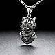 Подвеска Кот Рыцарь. Подвеска. AlexFox Jewelry. Интернет-магазин Ярмарка Мастеров.  Фото №2