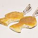 Earrings carved fish from royal amber. Earrings. podaro4ek22. Online shopping on My Livemaster.  Фото №2