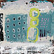 Order Waiting painting (turquoise, lime, gray, abstraction). Margarita Alexandrova Art. Livemaster. . Pictures Фото №3