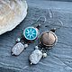 Серебряные Серьги С Жемчугом и Керамикой. Серьги классические. NadyaBriJewelry. Ярмарка Мастеров.  Фото №5