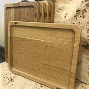 Для дома и интерьера handmade. Livemaster - original item Large tray made of solid wood oak. Handmade.