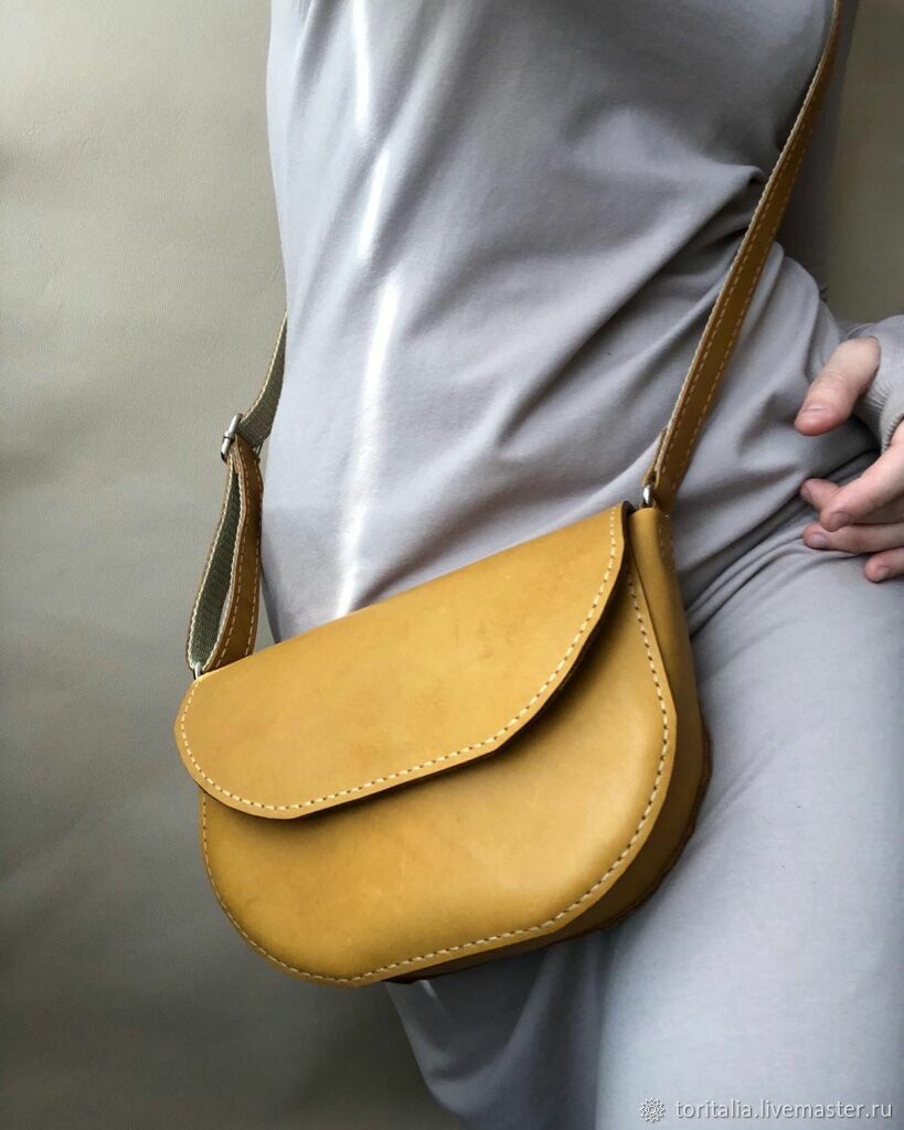 Сумка кросс-боди из натуральной кожи, ручной шов в интернет-магазине ...
