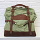 Bag canvas and leather. Travel bag. roman-bushuev (bags-bush). My Livemaster. Фото №4