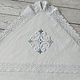 Christening set 'Ornamental Cross' made of warm flannel. Christening set. Happy White. My Livemaster. Фото №5