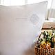 Funda de almohada de lino 50/70 con bordado costura Ivanovo. Pillowcases. flax&lace. My Livemaster. Фото №5