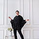 NATALINI широкая Парка Накидка с капюшоном oversize черная. Парки. NATALINI. Ярмарка Мастеров.  Фото №12
