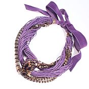 Украшения handmade. Livemaster - original item Purple Sugar Necklace Hematite Purple. Handmade.