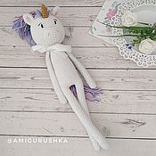 Куклы и игрушки handmade. Livemaster - original item Knit unicorn toy leggy. Handmade.