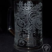 Посуда handmade. Livemaster - original item Warhammer. Beer mug. Handmade.