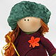 Order Doll textile ' Ryzhulka'. Handmade from Veronika. Livemaster. . Round Head Doll Фото №3