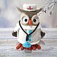 Soft toys: Owl Doctor. Stuffed Toys. JuliaCrochetToys. Online shopping on My Livemaster.  Фото №2