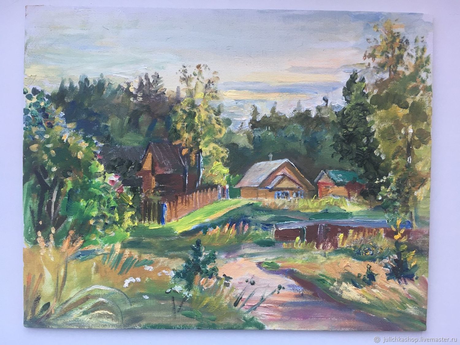 Этюд "Деревня", Картины, Санкт-Петербург,  Фото №1