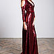 Burgundy wrap dress. Dresses. Evening designer dresses GoldDress. Online shopping on My Livemaster.  Фото №2