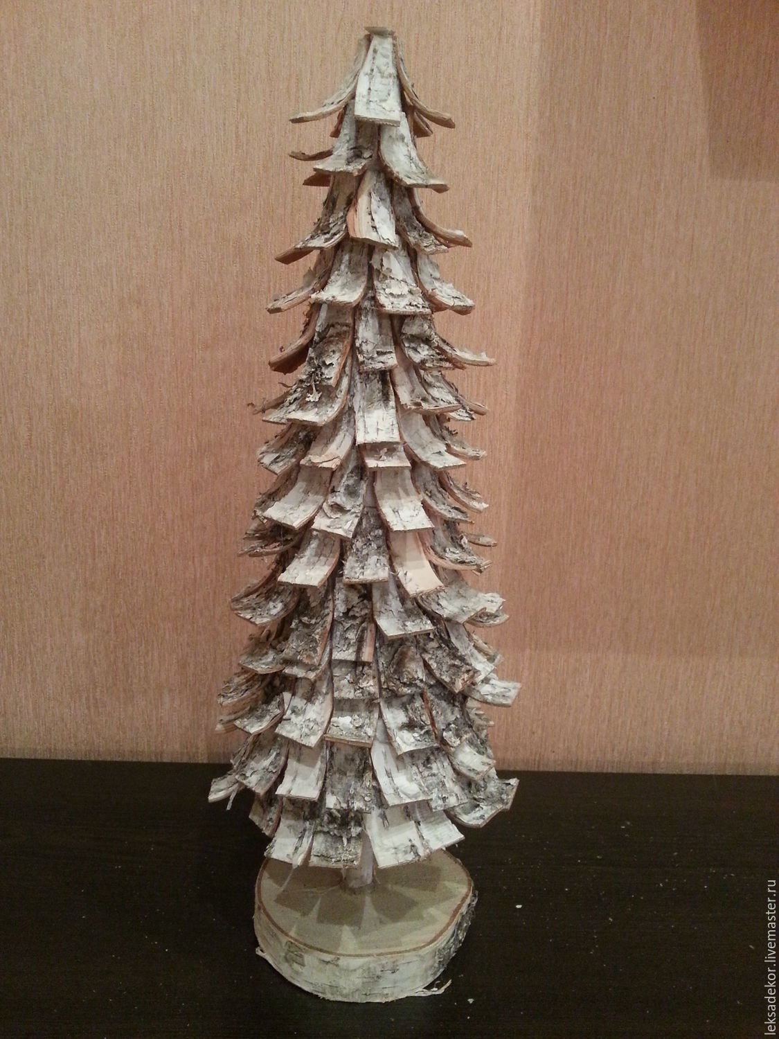 Christmas tree made of birch bark shop online on Livemaster with