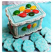 Сувениры и подарки handmade. Livemaster - original item Gingerbread box with balloons. Handmade.