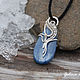 Pendant from silver and kyanite, Pendants, Moscow,  Фото №1