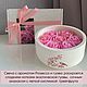 Свеча - розы, аромат «Просекко и гуава». Свечи. Cococandleru. Ярмарка Мастеров.  Фото №4
