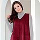 Заказать Сарафан OverSize из экозамши. Терракот и бордо. Melange Colleсtion (Дарья). Ярмарка Мастеров. . Сарафаны Фото №3