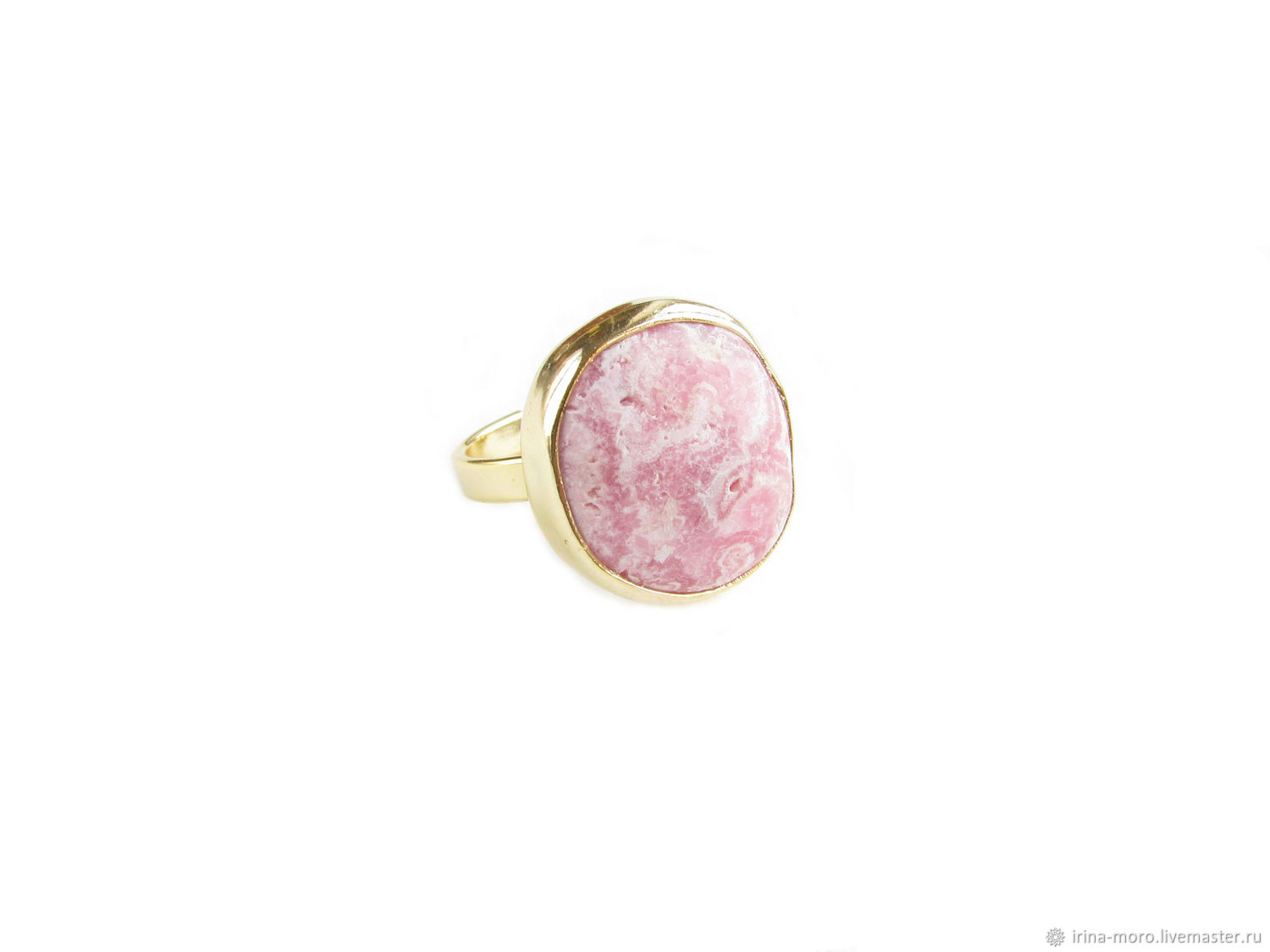 Rhodochrosite ring, pink ring, large ring as a gift 2022, Rings, Moscow,  Фото №1