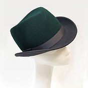 Аксессуары handmade. Livemaster - original item Two-tone hat 