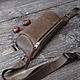 Заказать Сумка-бананка на пояс из натуральной кожи. Leather Fish Crafts - Изделия из кожи. Ярмарка Мастеров. . Поясная сумка Фото №3