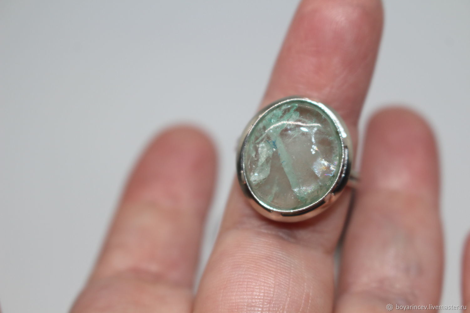 Кольцо с бериллом купить в интернет-магазине Ярмарка Мастеров по цене ...