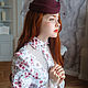Шляпка с вуалью ягодный сорбет. Шляпы. NovozhilovaHats. Ярмарка Мастеров.  Фото №5
