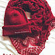 Set knitted, shawl Pomegranate Seed and cap Bini Edit page, Shawls, Minsk,  Фото №1