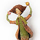 Интерьерная кукла "Рыжая Соня", статуэтка, каркасная кукла, Статуэтки, Курган,  Фото №1