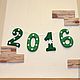 Новогодняя гирлянда из фетра 2016 год для фотосессии, Гирлянды, Ростов-на-Дону,  Фото №1