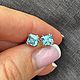 Серьги с цирконом Камбоджа 2.30 ct. Натуральные камни. Серьги классические. Елена. Ярмарка Мастеров.  Фото №6