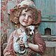 Объёмная 3D картина "Девочка с питомцами", Картины, Воронеж,  Фото №1