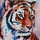 Oil painting with tiger 30/40 cm, Pictures, Sochi,  Фото №1