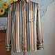 Рубашка из атласного шелка в стиле Burberry. Рубашки. Dress2Impress (elenarhamore). Ярмарка Мастеров.  Фото №5