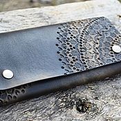 Сумки и аксессуары handmade. Livemaster - original item Leather vintage women`s wallet №15. Handmade.